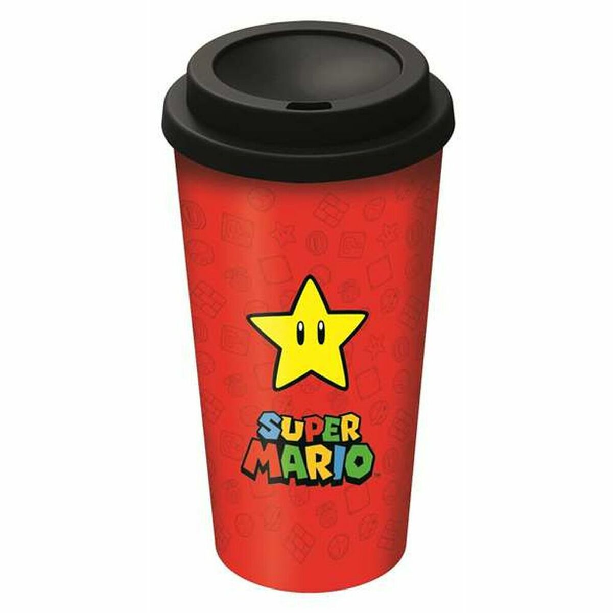 Glas met deksel Super Mario 01379 (520 ml) | Huisbest.nl