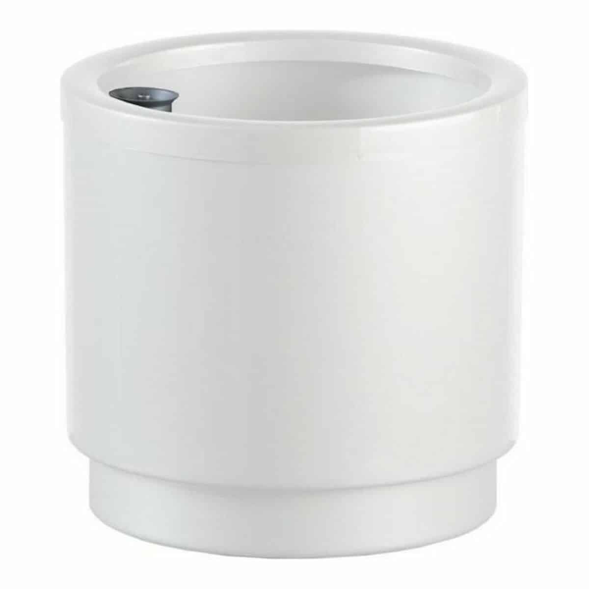 Zelfwaterende bloempot Plastiken Wit (Ø 22 cm) | Huisbest.nl