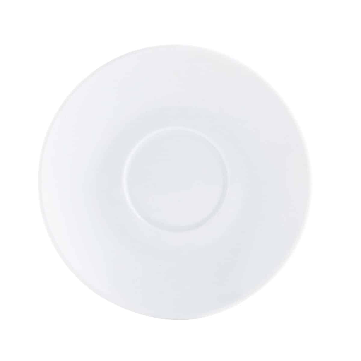 Schotel Quid Basic Koffie Wit Keramisch (12 Stuks) (Pack 12x) | Huisbest.nl