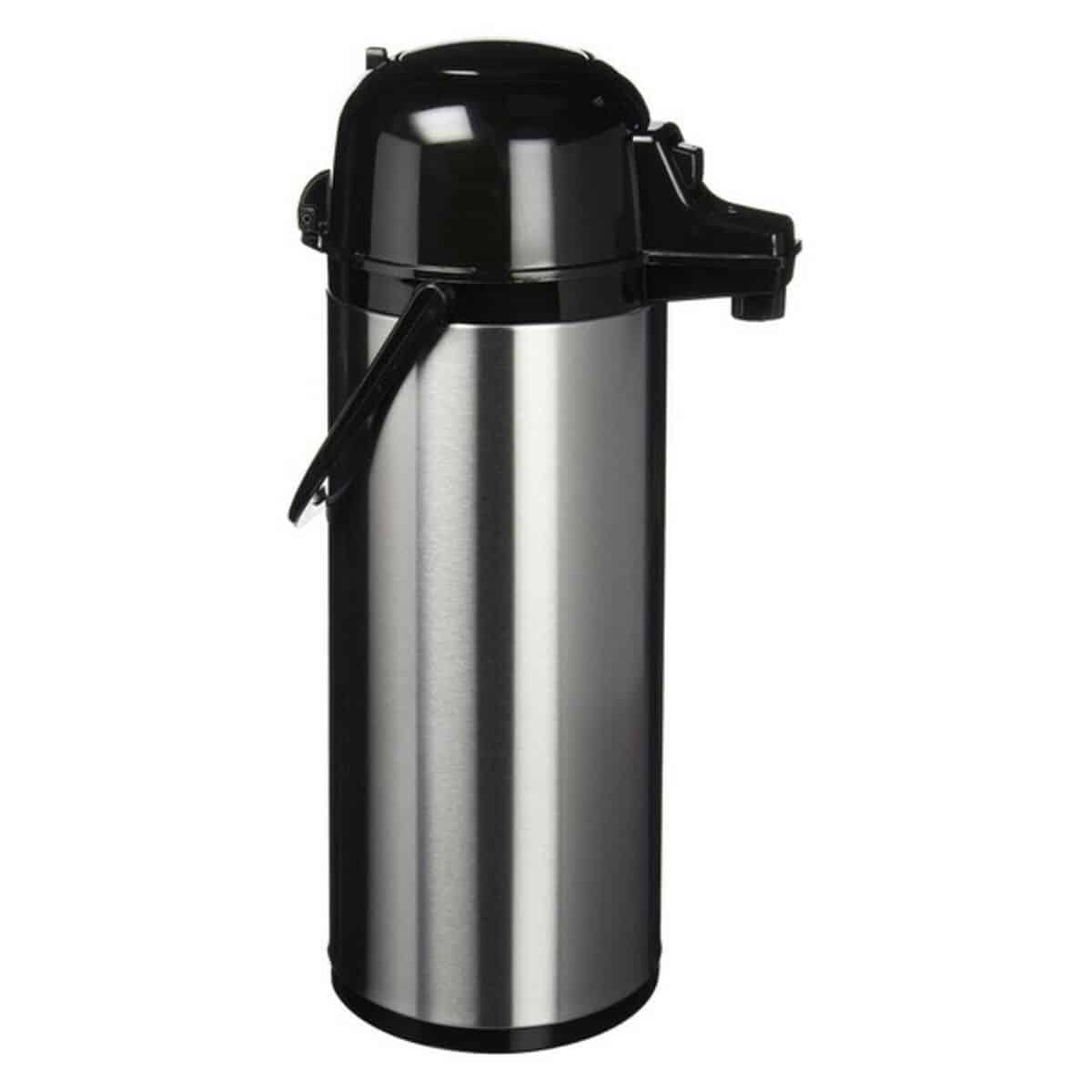 Thermos met dispenserstop Quid Xylon Metaal Staal (1