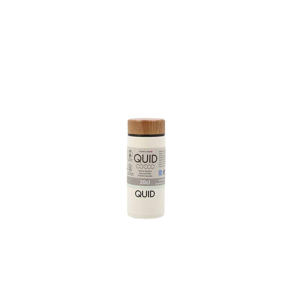 Thermosfles Quid Cocco Wit Druppel 200 ml Metaal | Huisbest.nl