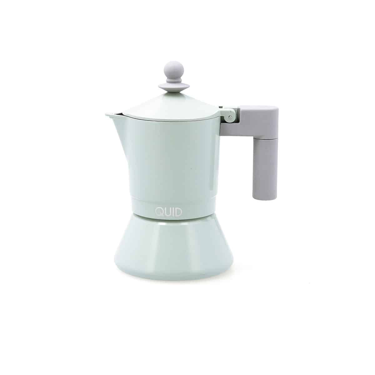 Italiaanse Koffiepot Quid Ozon Groen Metaal 3 Koppar | Huisbest.nl