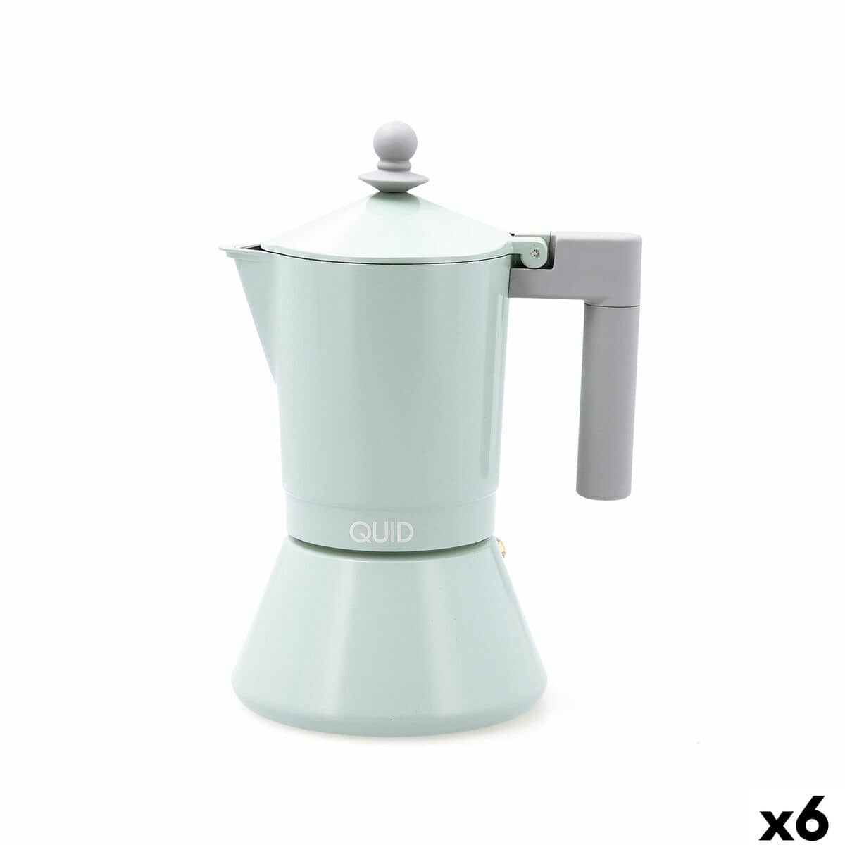 Italiaanse Koffiepot Quid Ozon Groen Metaal 6 Kopjes (6 Stuks) | Huisbest.nl