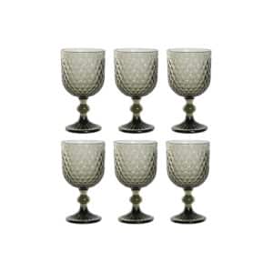 Set van bekers Home ESPRIT Grijs Kristal 325 ml (6 Stuks) | Huisbest.nl