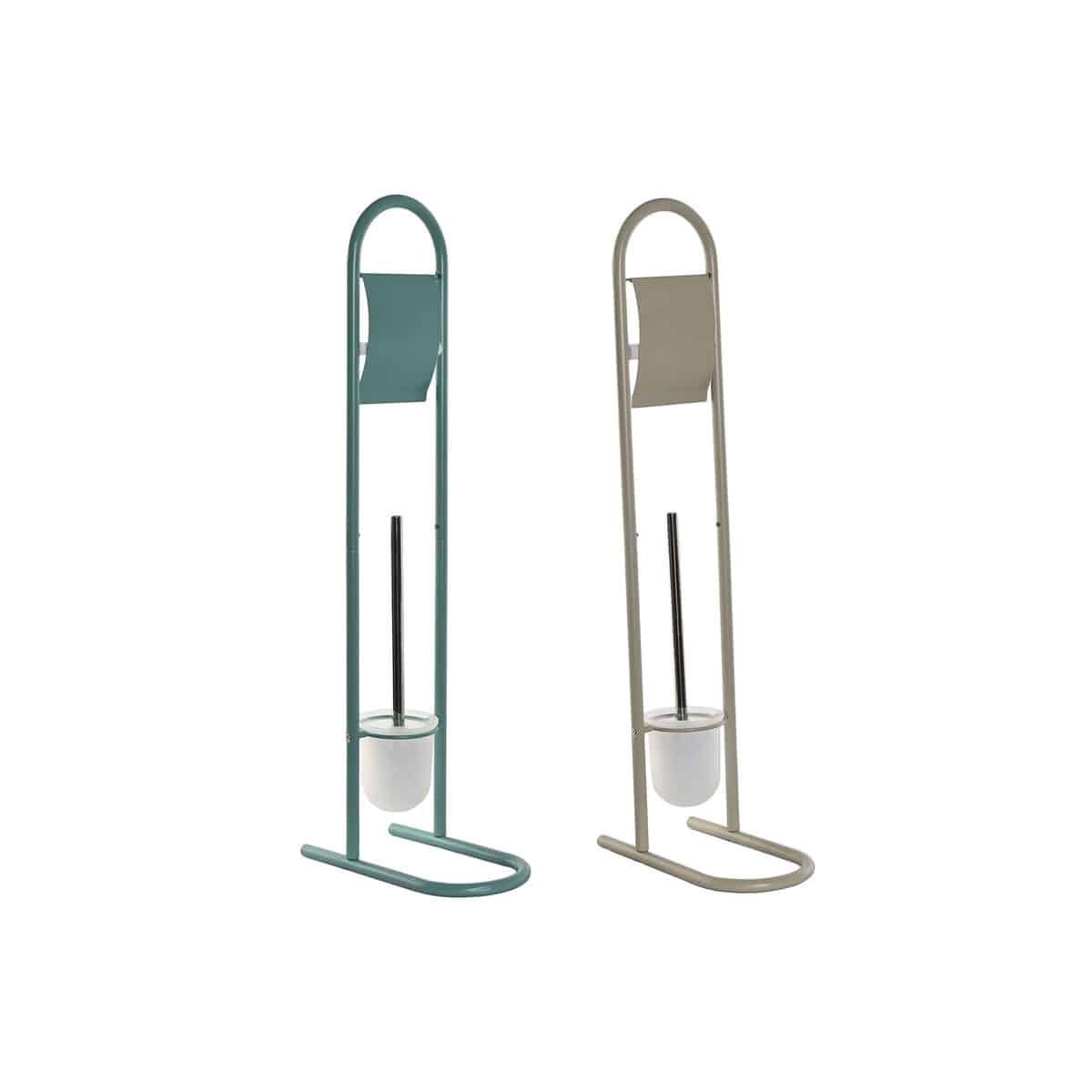 Toiletrolhouder Home ESPRIT Wit Turkoois Metaal 30 x 16 x 78