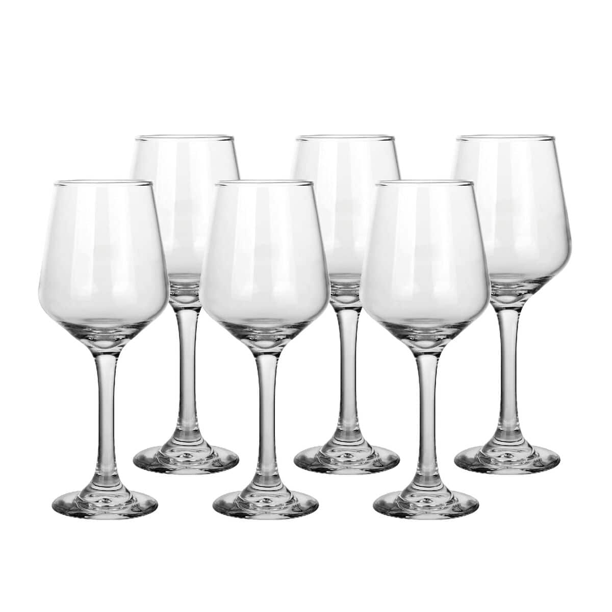 Set wijnglazen Home ESPRIT Transparant Kristal 410 ml (6 Stuks) | Huisbest.nl