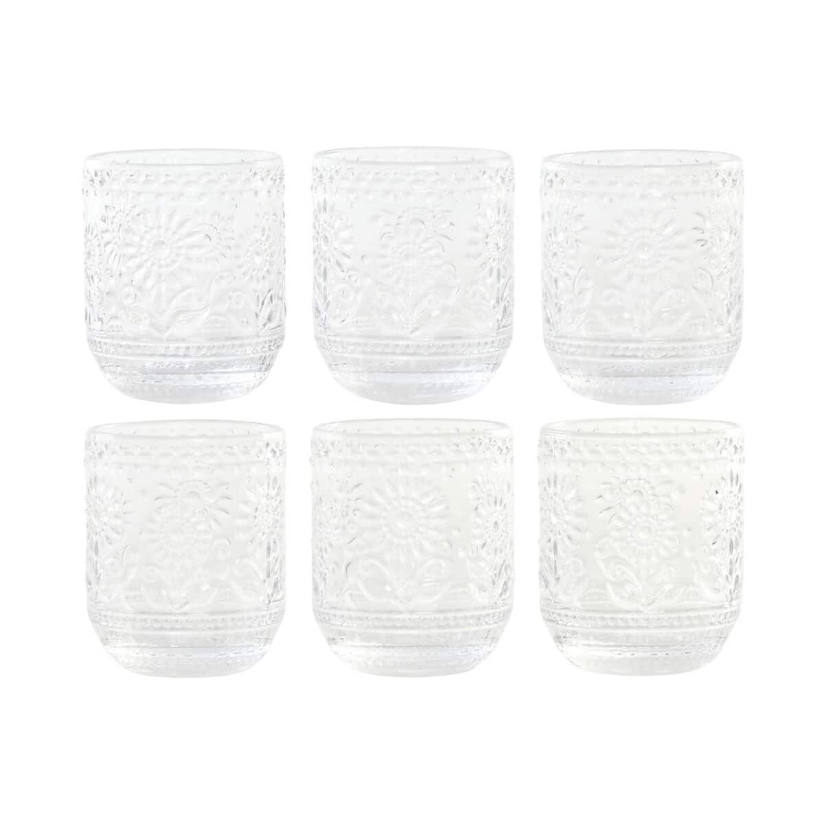Glazenset Home ESPRIT Transparant Kristal Met reliëf 360 ml (6 Stuks) | Huisbest.nl