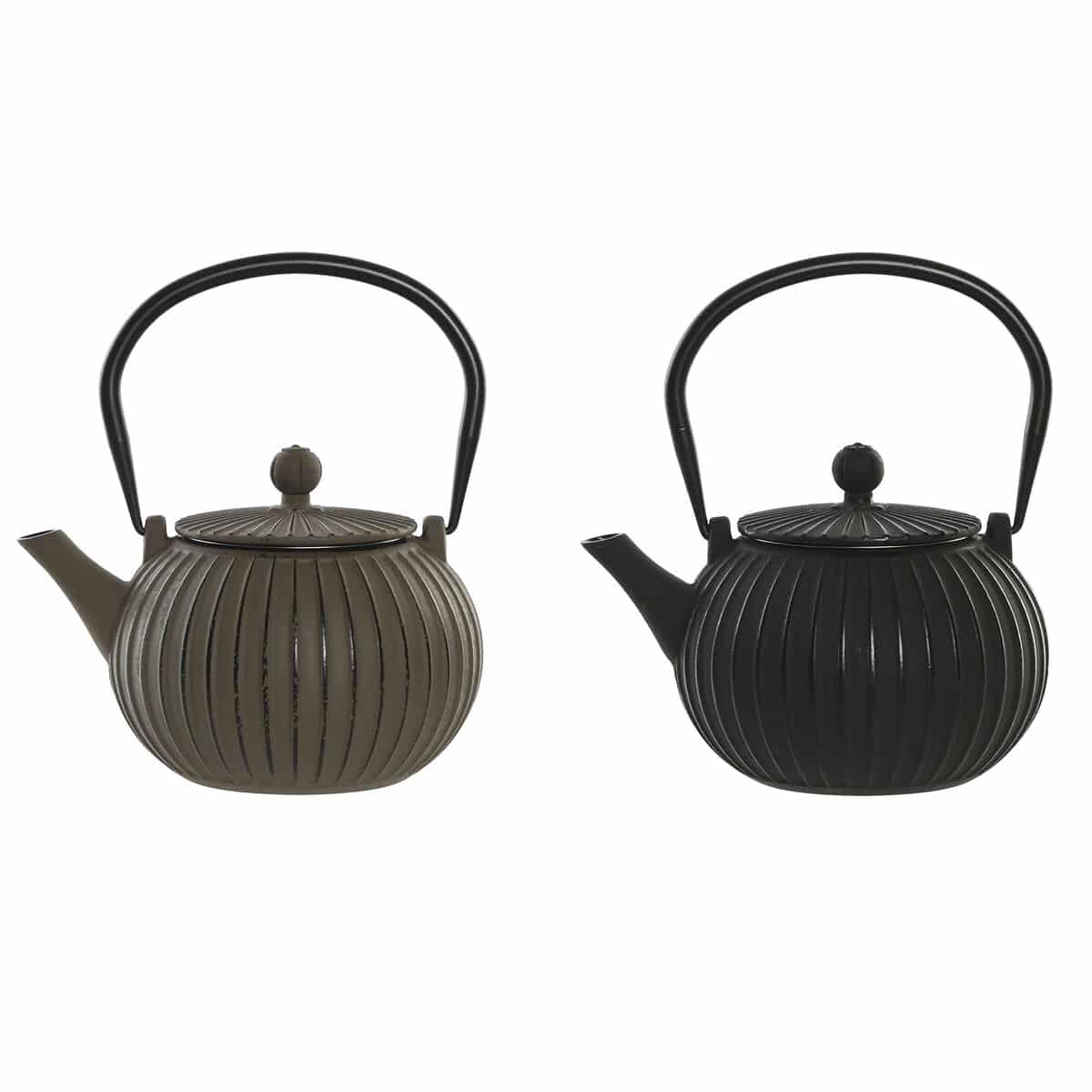 Theepot Home ESPRIT Zwart Beige Roestvrij staal Ijzer 1 L (2 Stuks) | Huisbest.nl