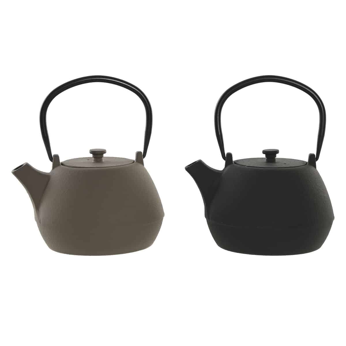 Theepot Home ESPRIT Zwart Beige Roestvrij staal Ijzer 1