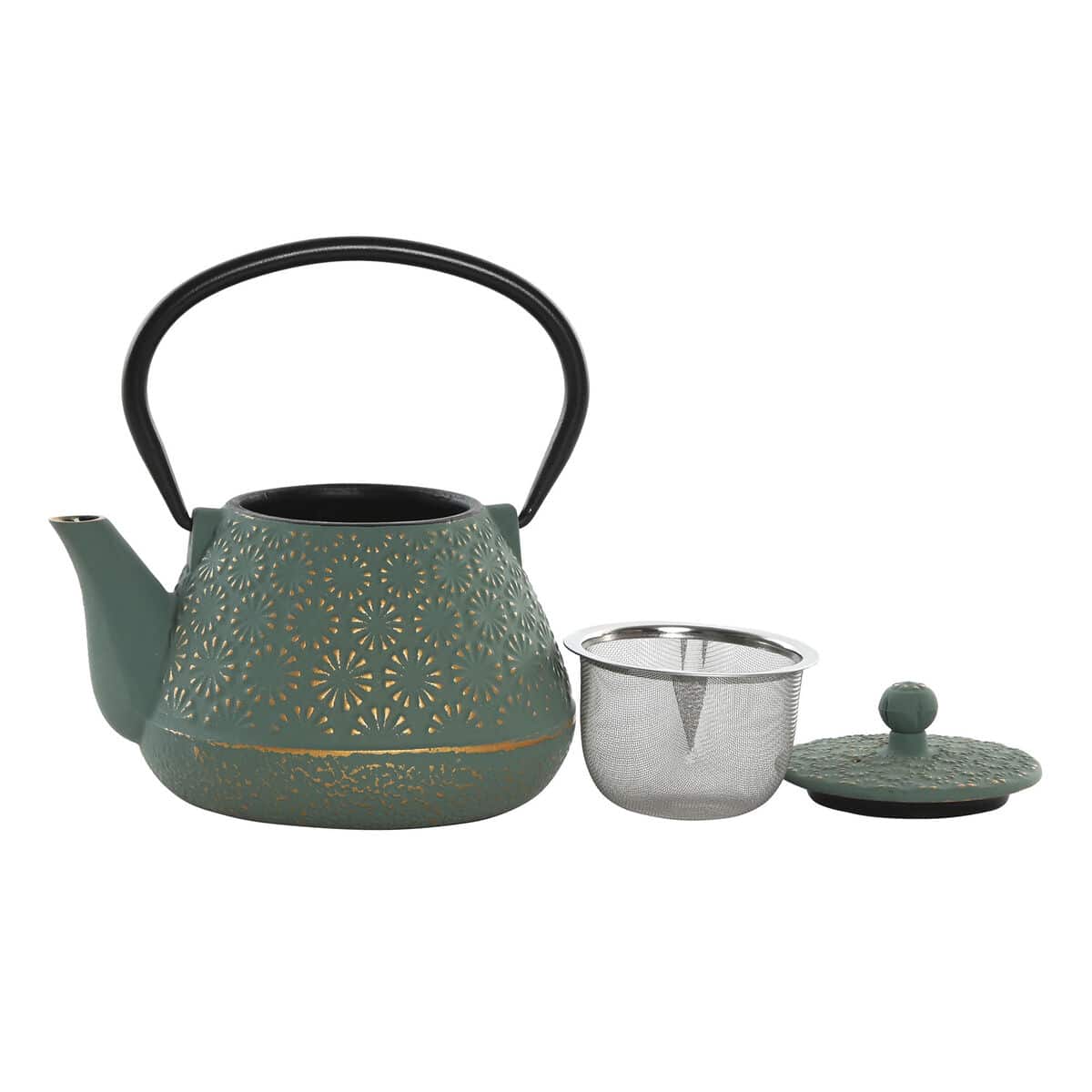 Theepot Home ESPRIT Groen Roestvrij staal Ijzer 600 ml | Huisbest.nl