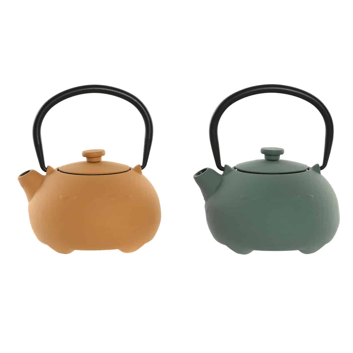 Theepot Home ESPRIT Geel Groen Roestvrij staal Ijzer 350 ml (2 Stuks) | Huisbest.nl