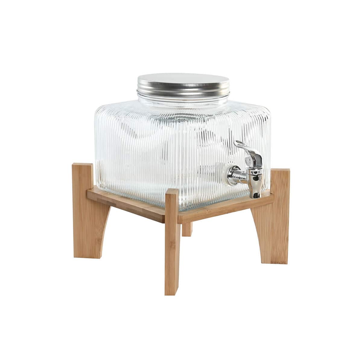 Water automaat Home ESPRIT Transparant Natuurlijk Bamboe Kristal 3