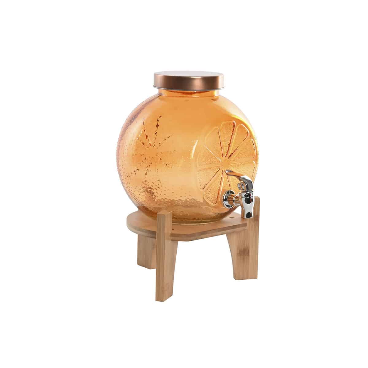 Water automaat Home ESPRIT Oranje Bamboe Kristal 5 L 24 x 17