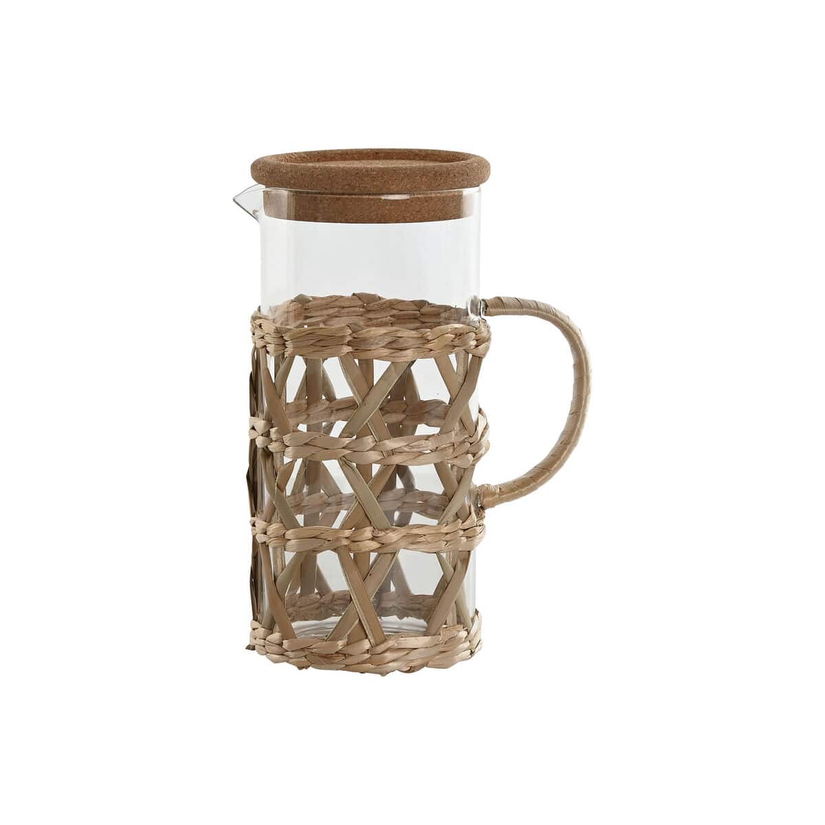 Kruik Home ESPRIT Natuurlijk Borosilicaatglas Vezel 1