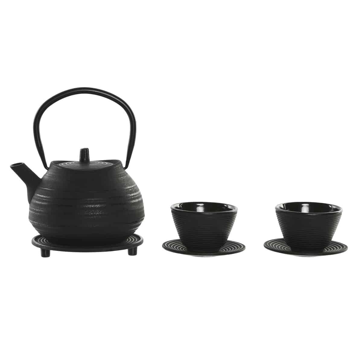 Theepot Home ESPRIT Zwart Roestvrij staal Ijzer 800 ml | Huisbest.nl