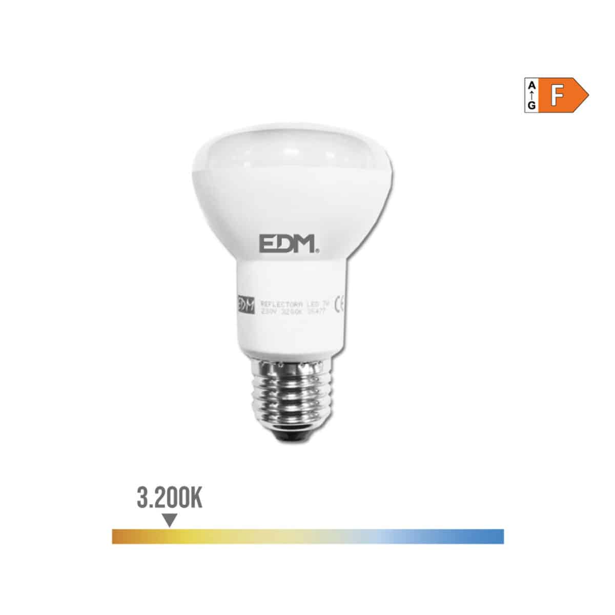 Ledlamp EDM 35477 F 7 W 48 W 37 W E27 600 lm 470 lm Ø 6