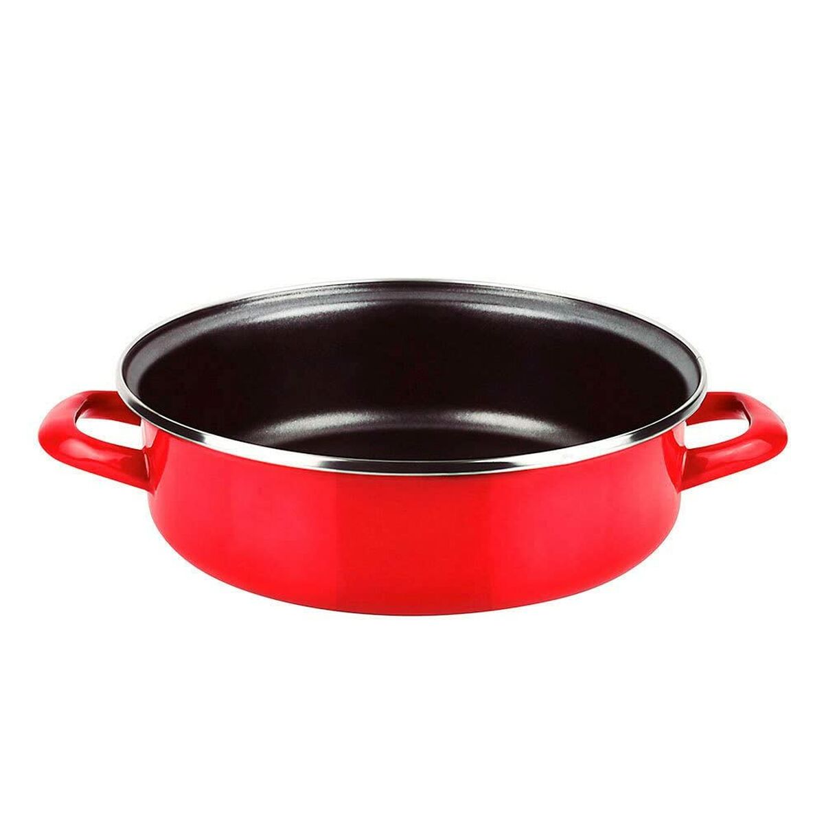 Taartplateau Fagor Optimax Rood Geëmailleerd Staal Ø 24 cm | Huisbest.nl