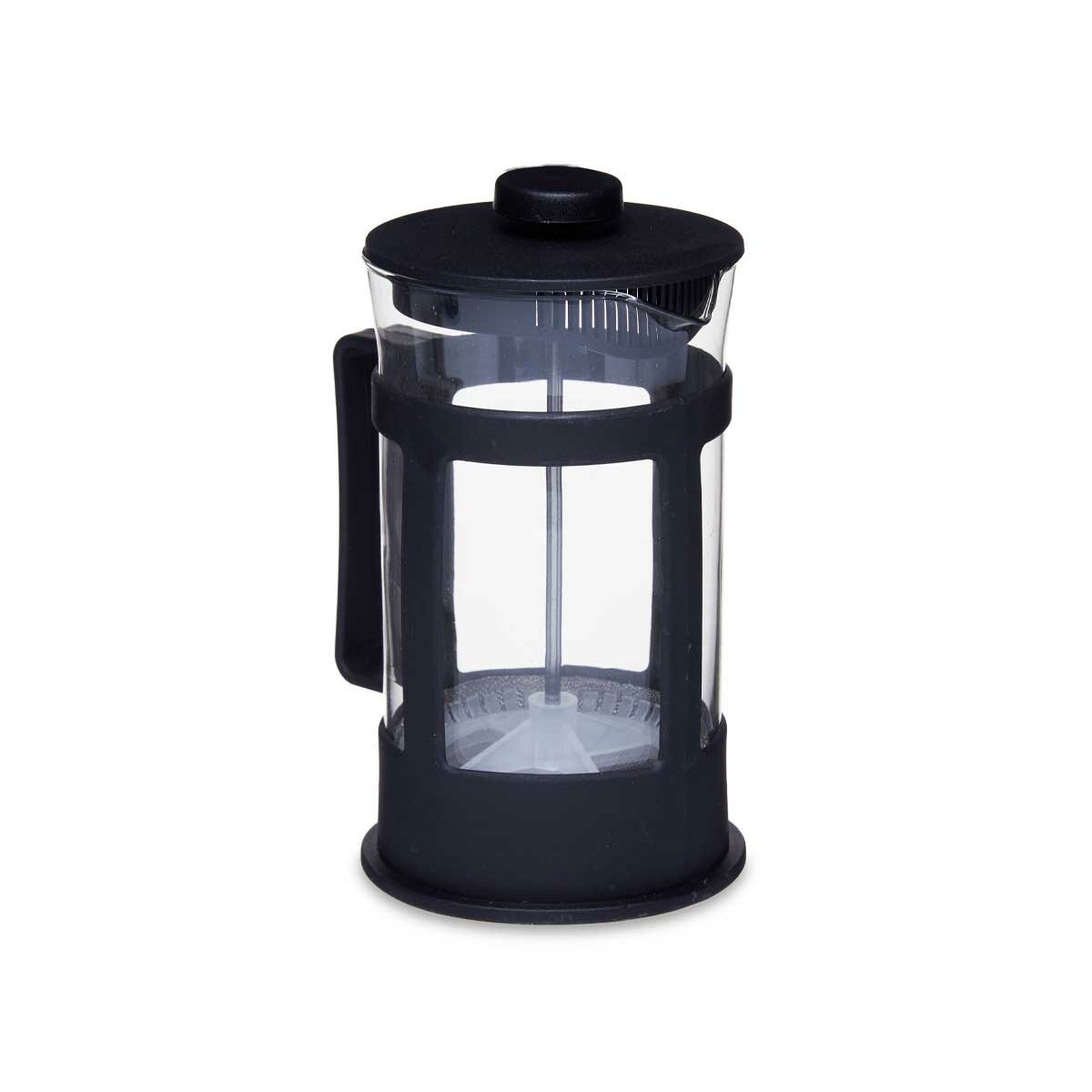 Theepot Kinvara SW8120-1000ML Zwart Transparant 1 L Piston | Huisbest.nl