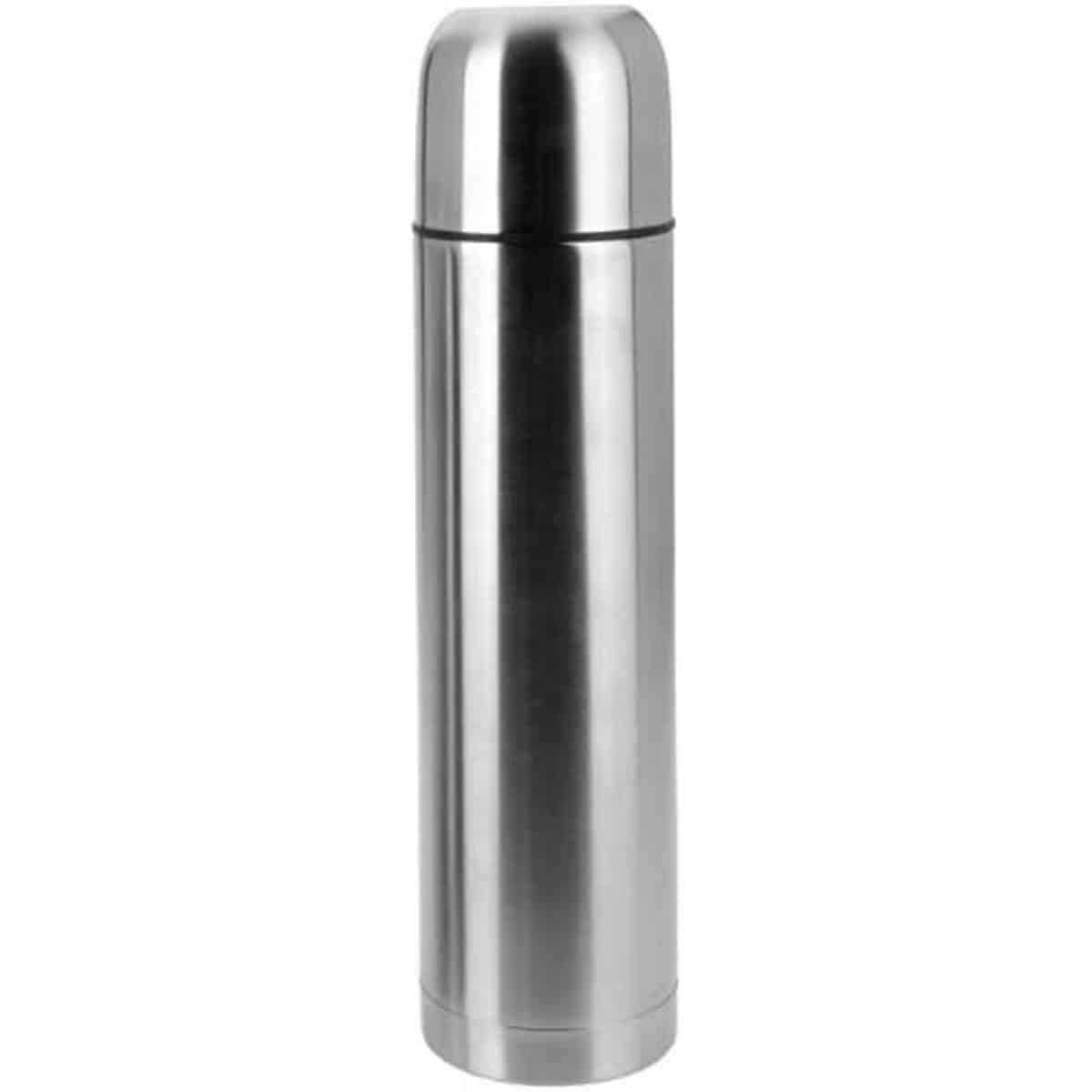 Thermos met dispenserstop Excellent Houseware Zilverkleurig Roestvrij staal 1 L | Huisbest.nl