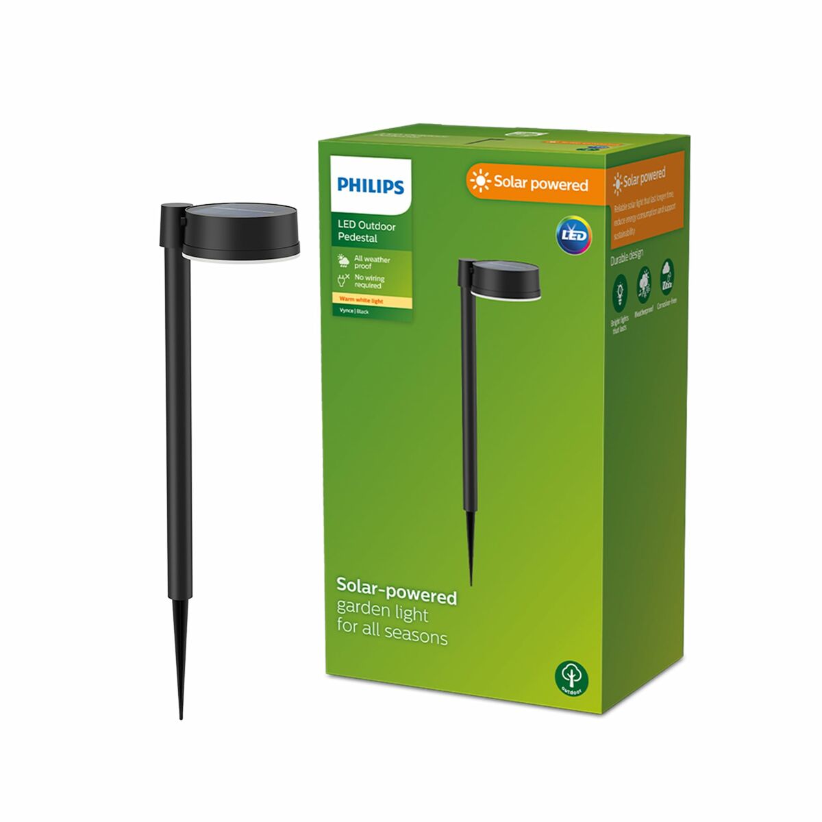 Tuinverlichting op zonne-energie Philips Vynce 1