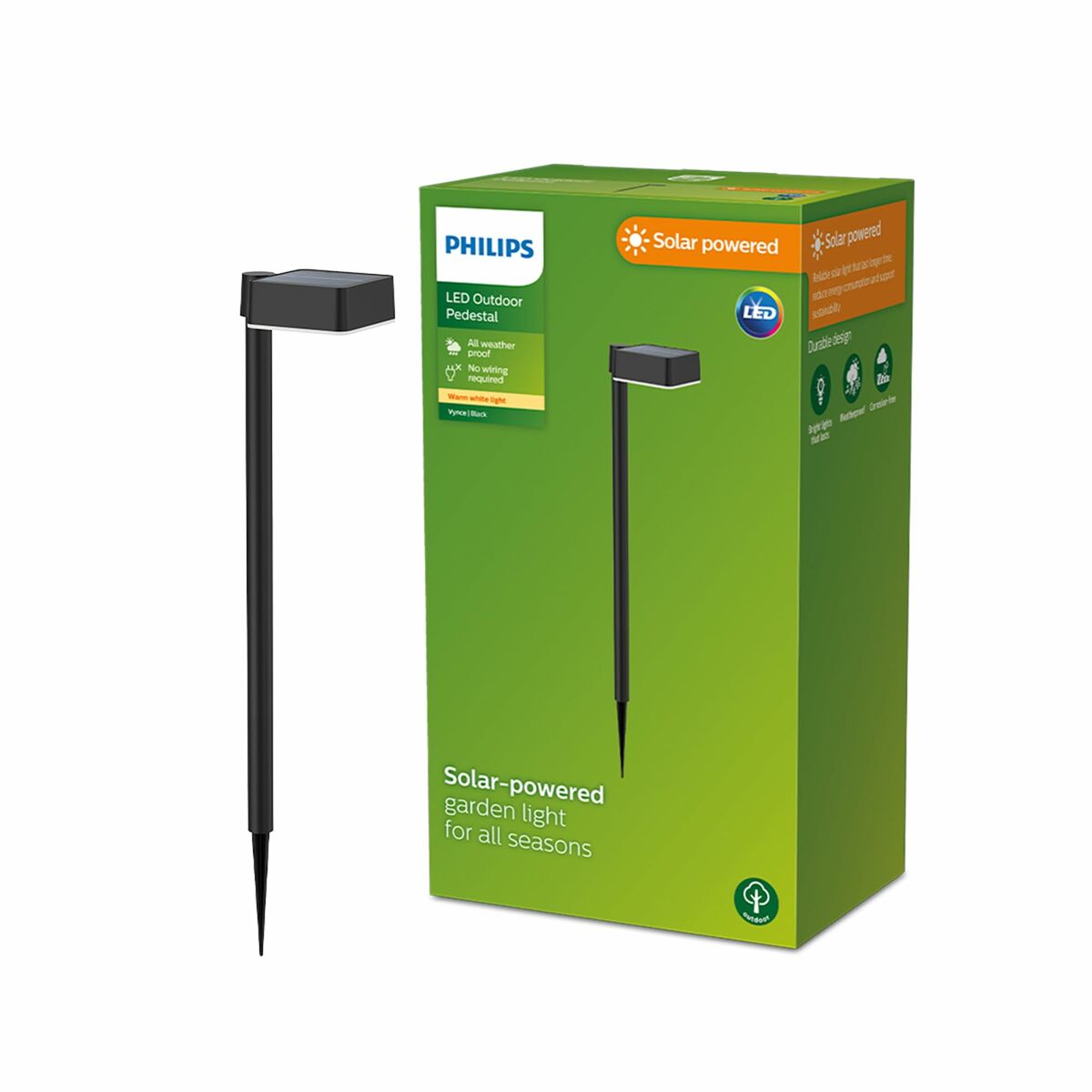 Tuinverlichting op zonne-energie Philips Vynce 1