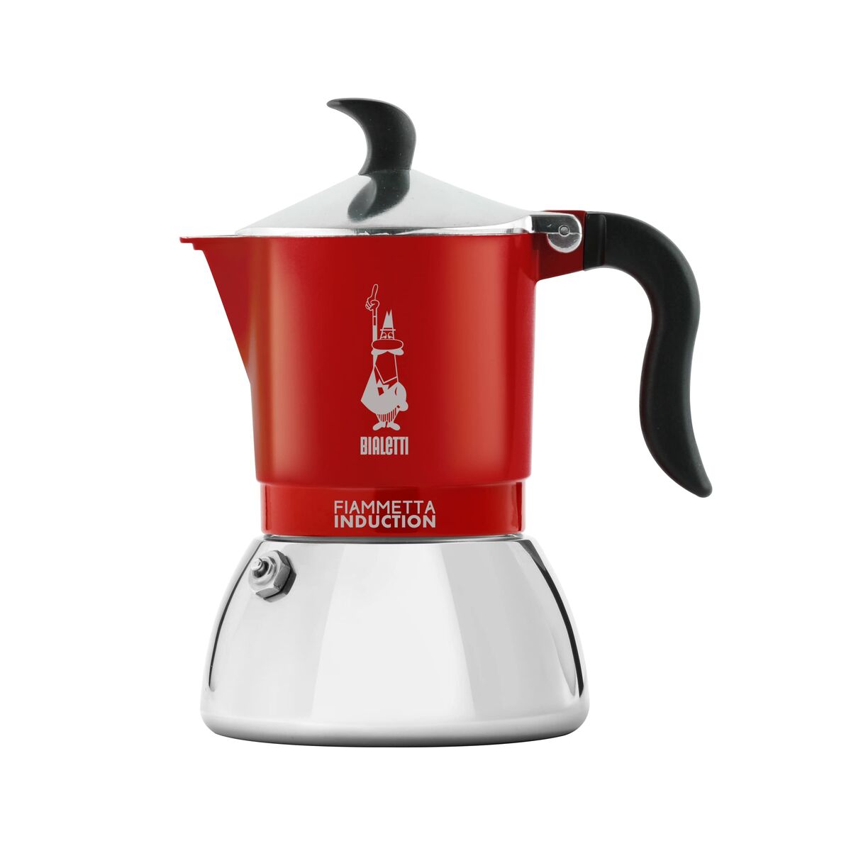 Italiaanse Koffiepot Bialetti FIAMMETTA INDUCTI Rood Aluminium 4 Koppar | Huisbest.nl