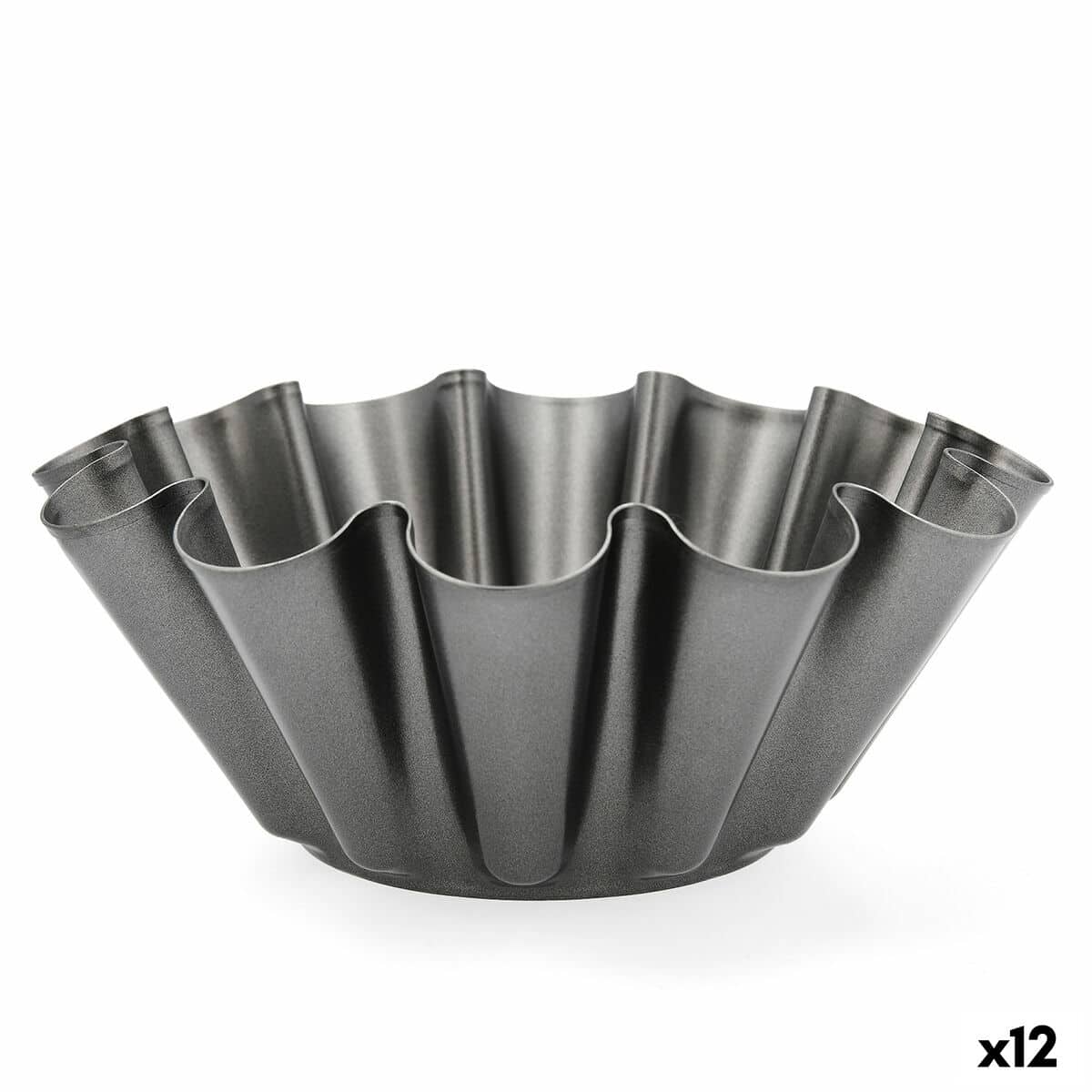 Vlaaimal Quid Sweet Grey Zwart Metaal 23 x 9 cm (12 Stuks) | Huisbest.nl