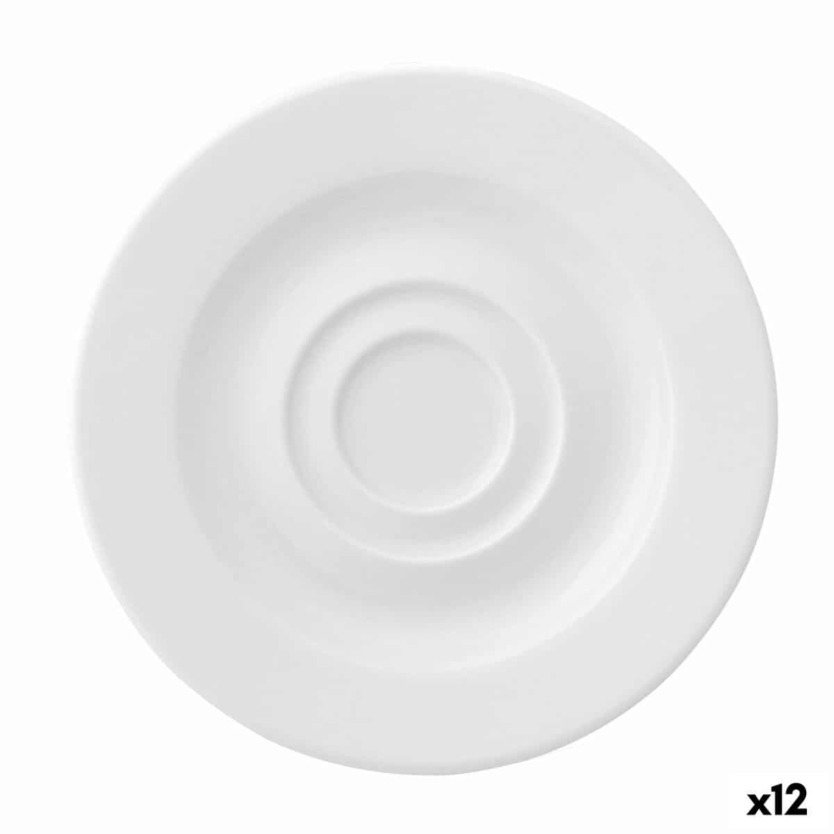 Schotel Ariane Prime Espresso Wit Keramisch (12 Stuks) | Huisbest.nl