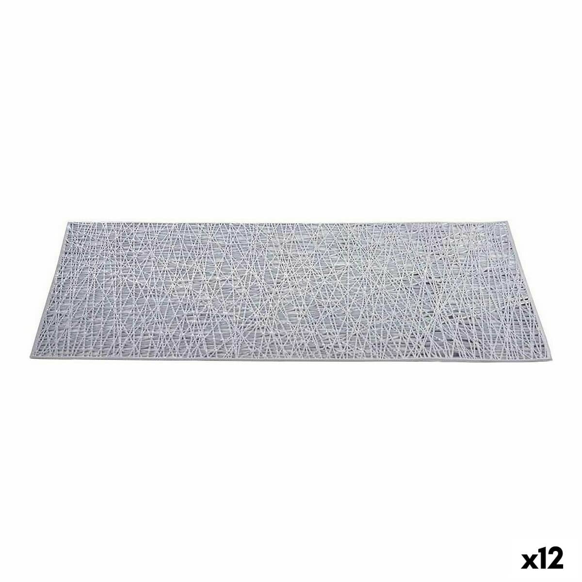 Placemat Kinvara AR2103275 Zilverkleurig Plastic 45 x 0