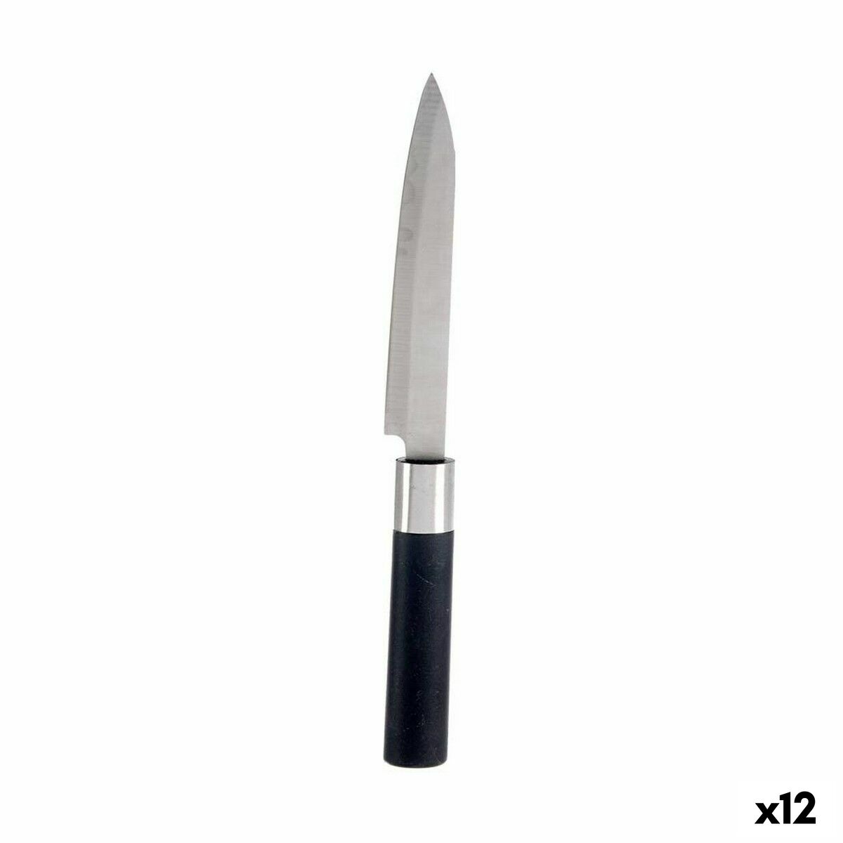 Keukenmes Kinvara KT11-5603-05 Zwart Zilverkleurig Roestvrij staal Plastic 3 x 23