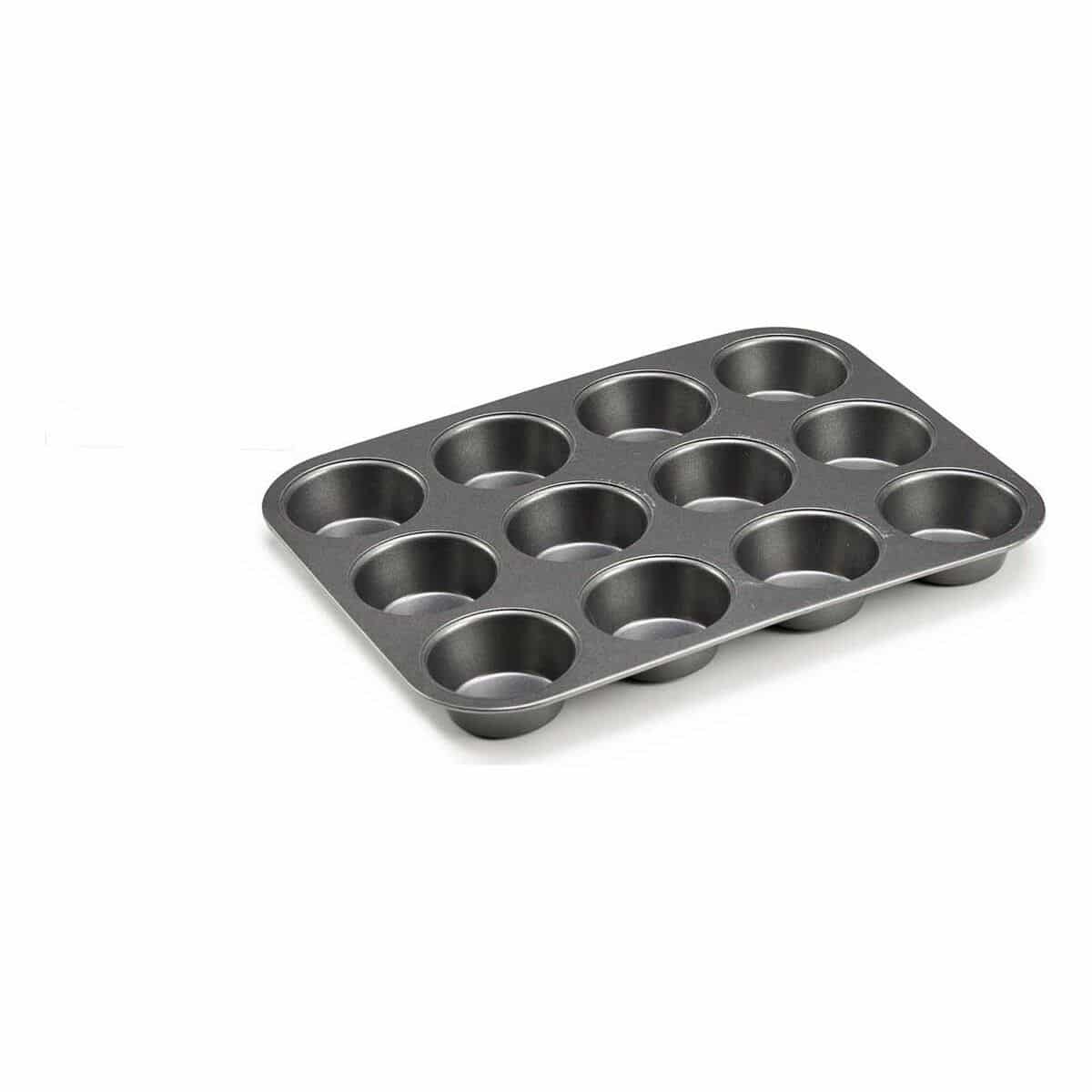 Bakvorm Kinvara CK57179 Donker grijs Metaal Koolstofstaal 20 x 2 x 26 cm (12 Stuks) | Huisbest.nl