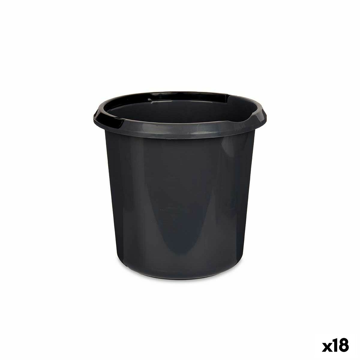 Emmer met handvat Grijs Antraciet 10 L (18 Stuks) | Huisbest.nl