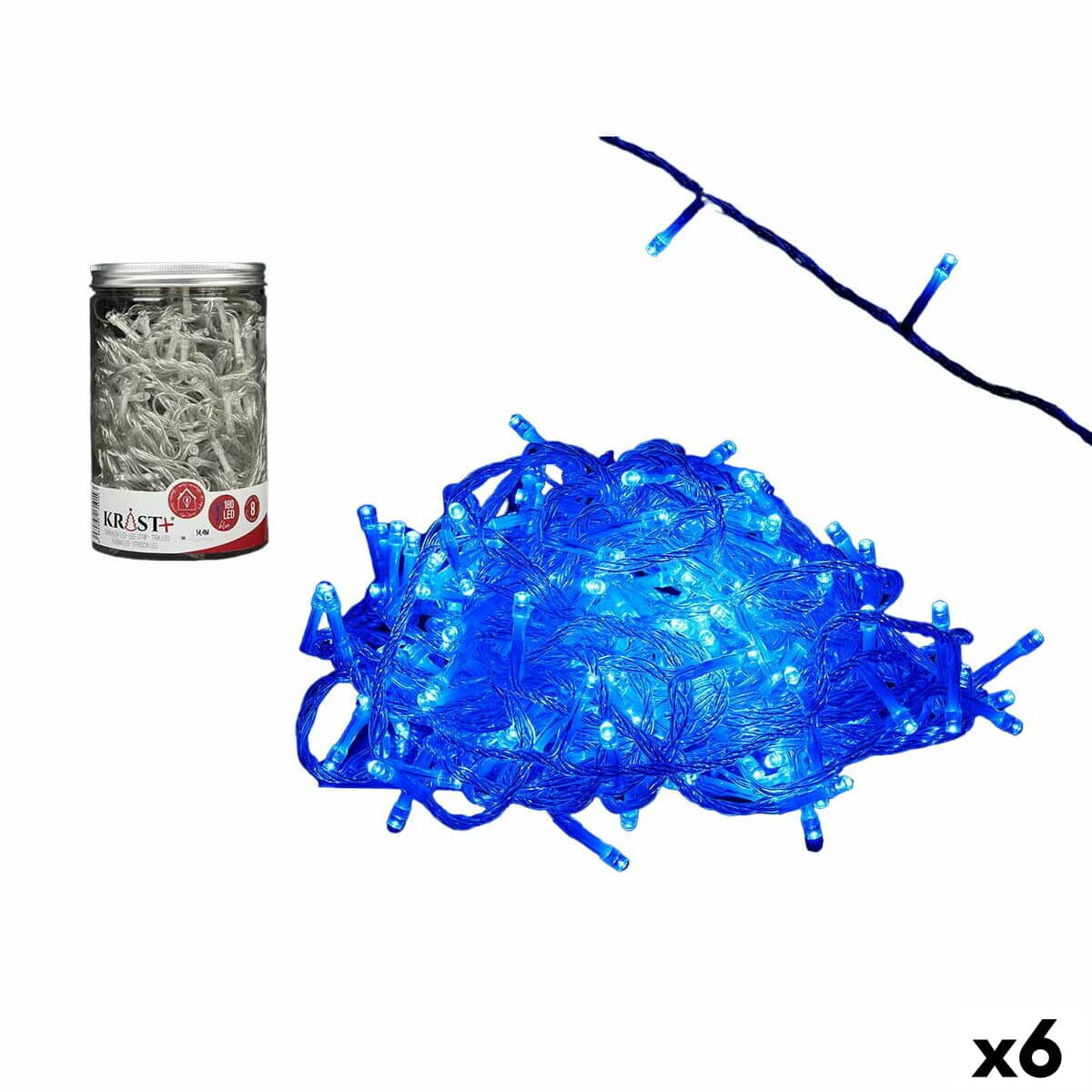 LED-lichtkrans Krist+ 14.4M180LED-B 6 W Blauw Transparant 14