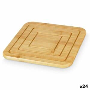 Placemat Kinvara 896 Natuurlijk Bamboe Vierkant 19 x 1 x 19 cm (24 Stuks) | Huisbest.nl