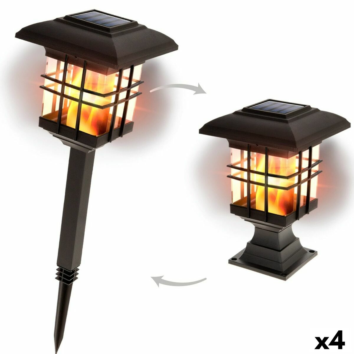 Set tuinverlichting op zonne-energie Aktive Plastic 13
