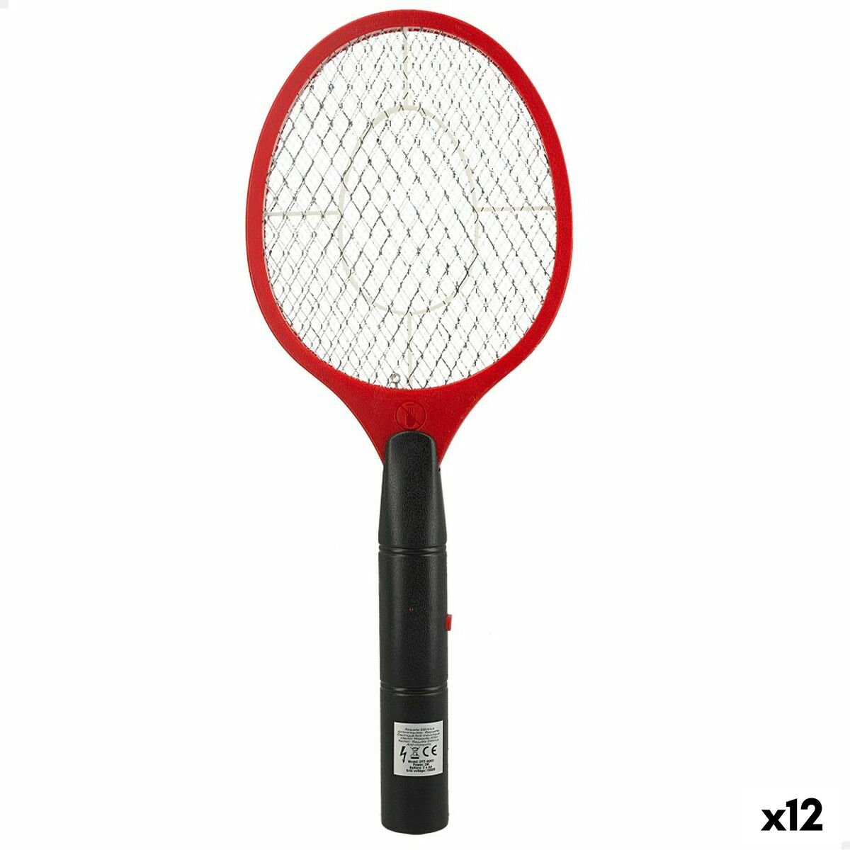 Elektrische Muggenwegjager Aktive Racket Roestvrij staal Plastic 18 x 46 x 3 cm (12 Stuks) | Huisbest.nl