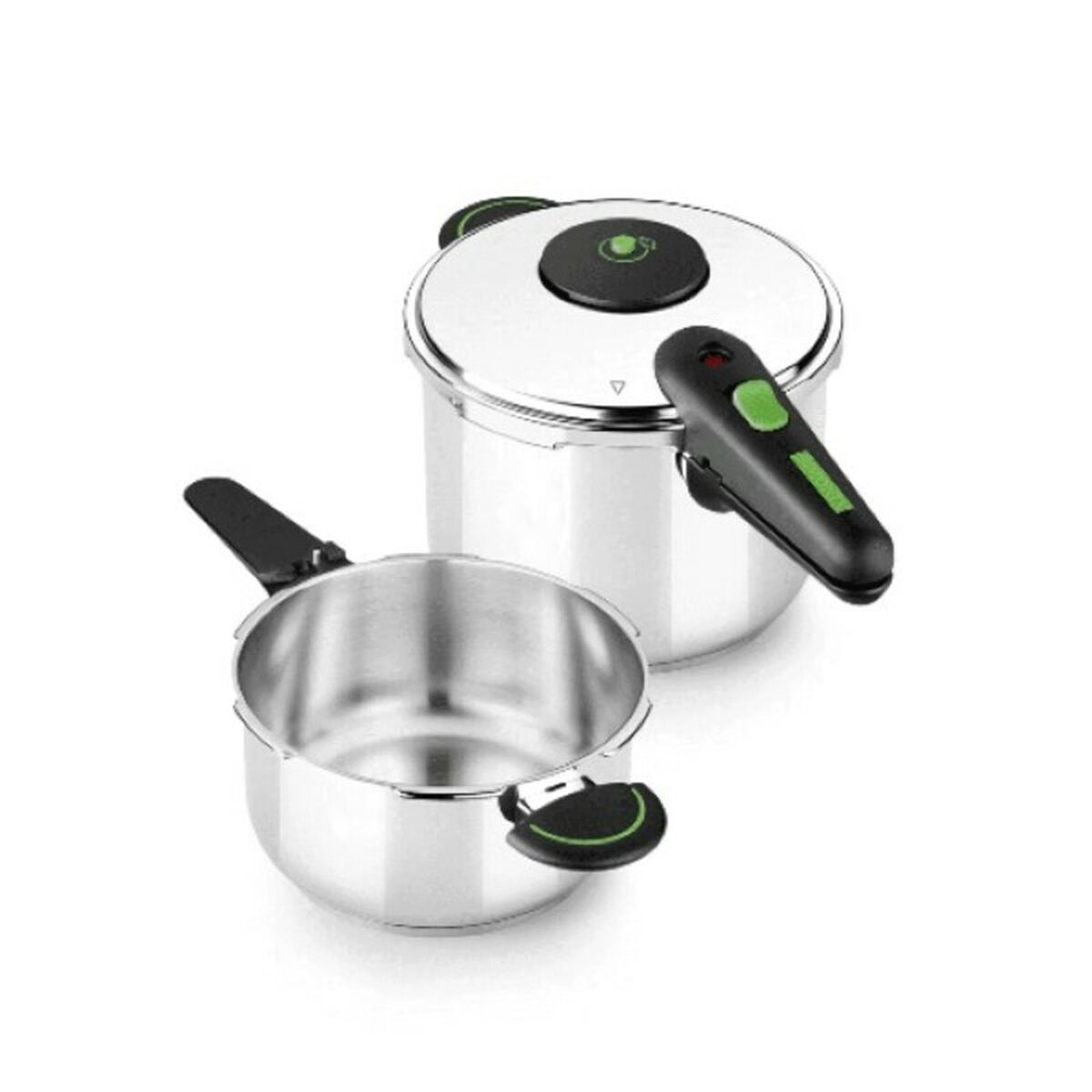 Snelkookpan Monix M911005 4 L + 6 L Roestvrij staal 6 L 2 Onderdelen | Huisbest.nl