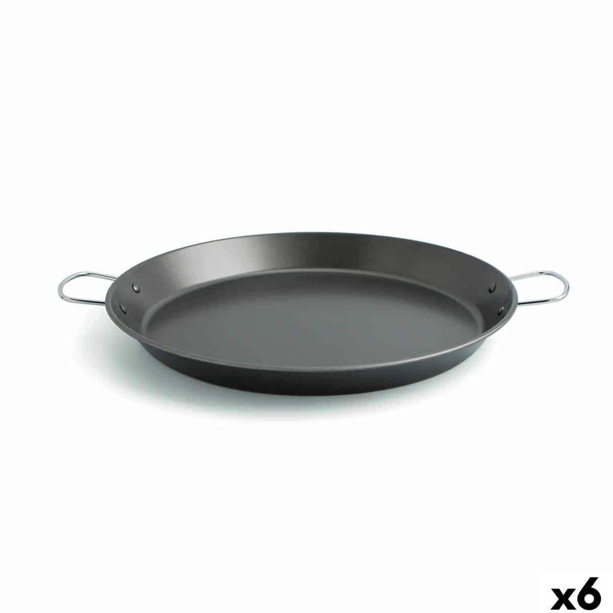 Pan Quid Senia Zwart Metaal Staal Ø 38 cm (6 Stuks) | Huisbest.nl