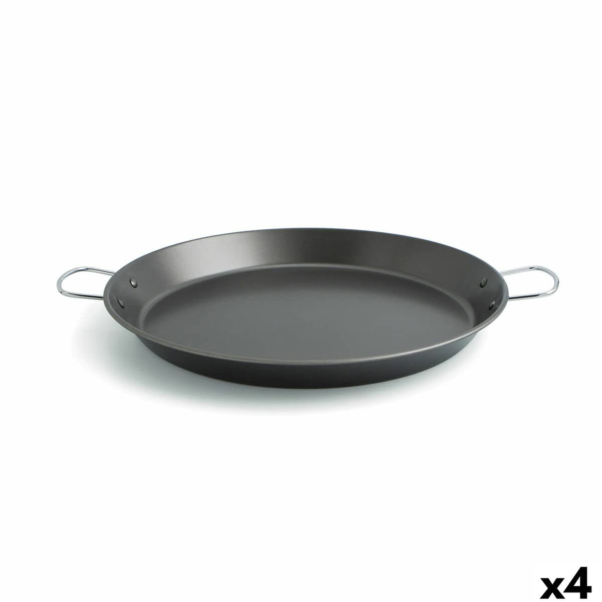 Pan Quid Senia Zwart Metaal Staal Ø 46 cm (4 Stuks) | Huisbest.nl