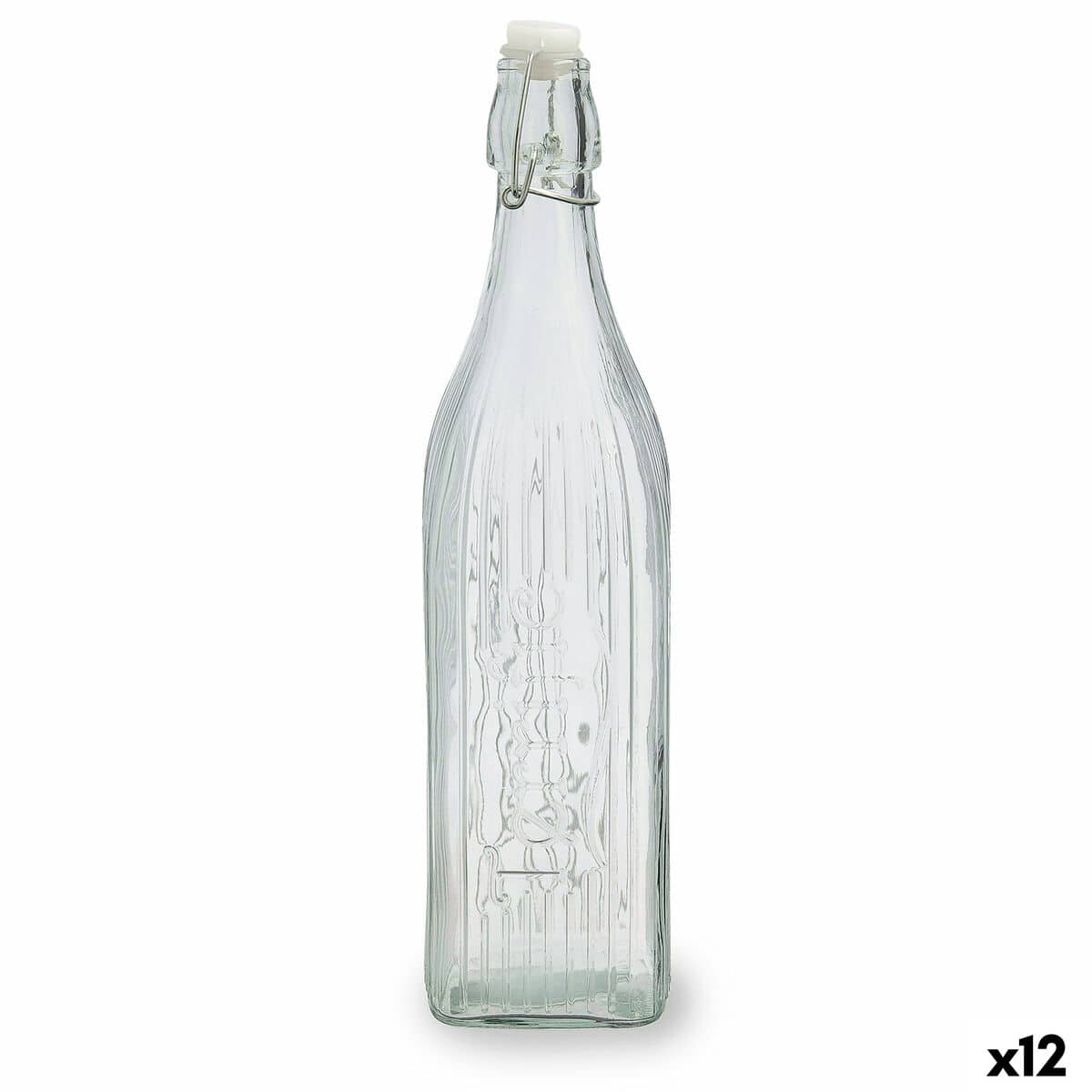 Fles Quid Viba Transparant Glas 1 L (12 Stuks) | Huisbest.nl