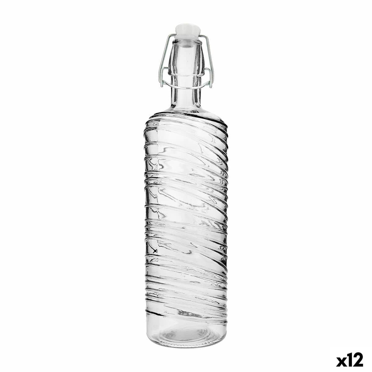 Fles Quid Aire Transparant Glas 1 L (12 Stuks) | Huisbest.nl