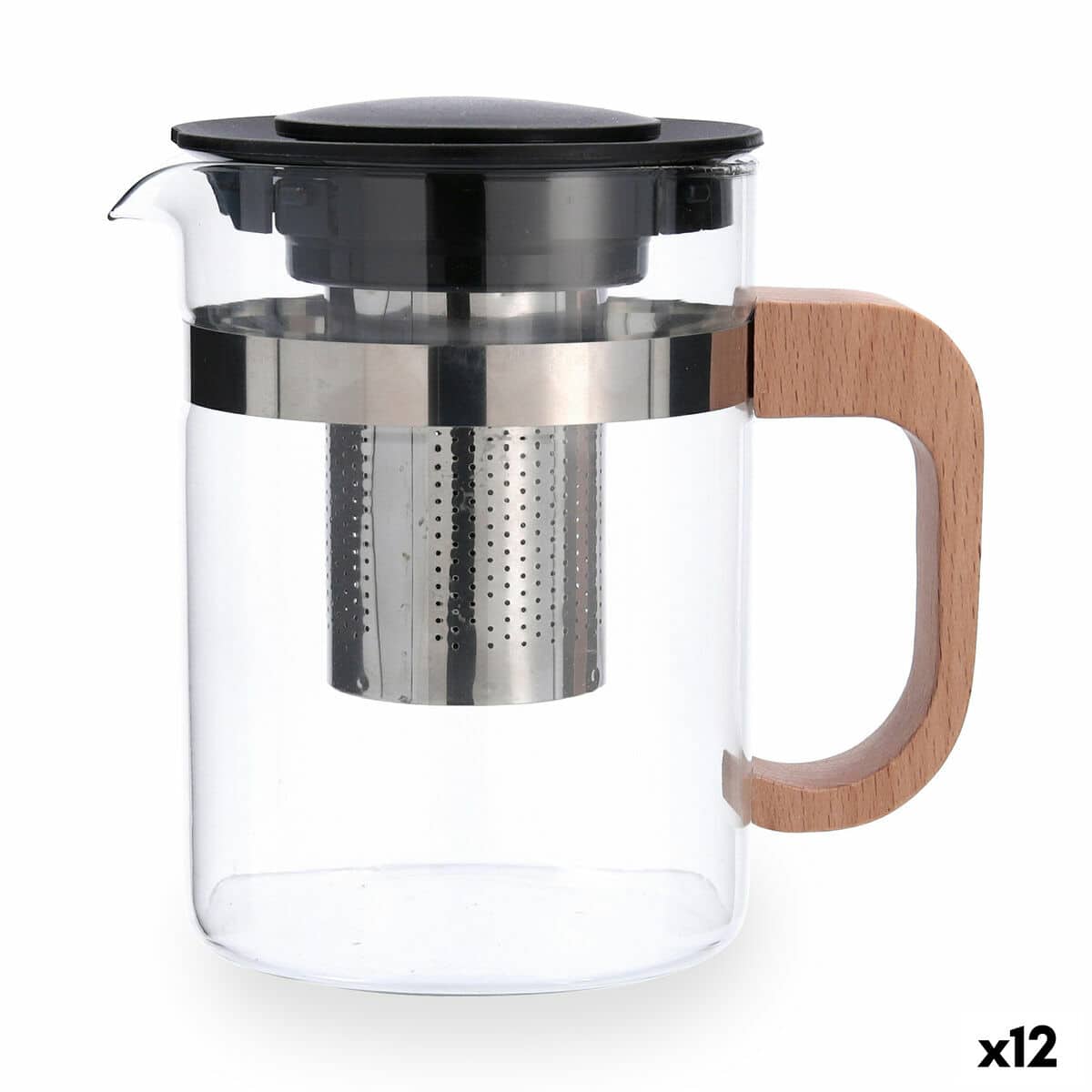 Theepot Quid Tubin Transparant Glas 800 ml (12 Stuks) | Huisbest.nl