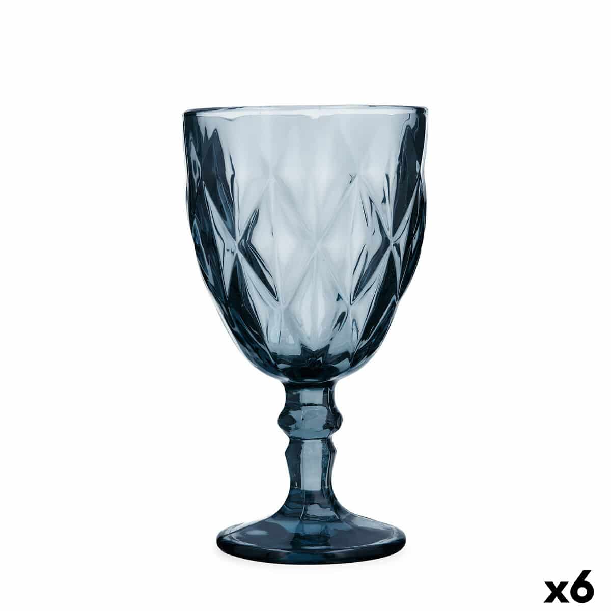 Fluitglas Quid Maia Blauw Glas 340 ml (6 Stuks) | Huisbest.nl