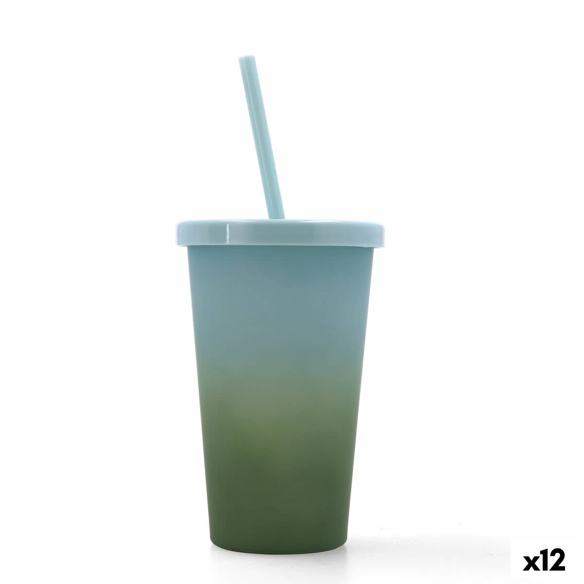 Beker met Rietje Quid Quidate Groen Plastic 475 ml (12 Stuks) | Huisbest.nl