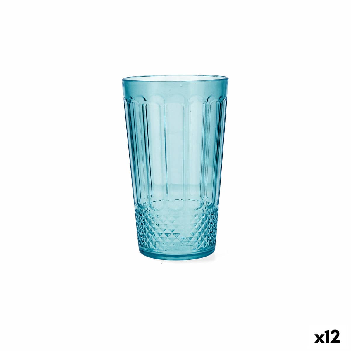 Waterglas Quid Gaia Turkoois Plastic 600 ml (12 Stuks) | Huisbest.nl