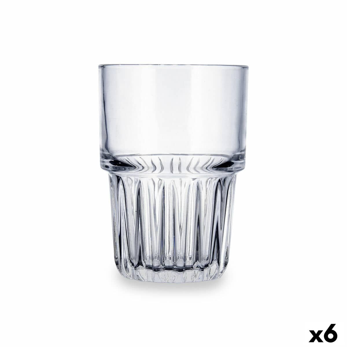 Glas Quid Cubik Transparant Glas 390 ml (6 Stuks) | Huisbest.nl
