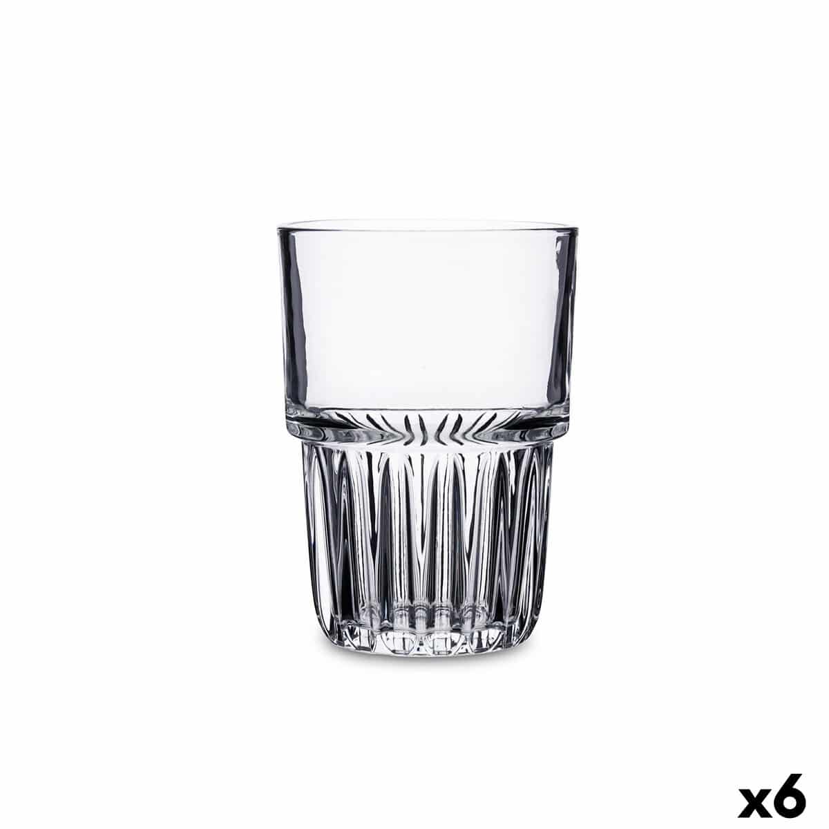 Glas Quid Cubik Transparant Glas 310 ml (6 Stuks) | Huisbest.nl