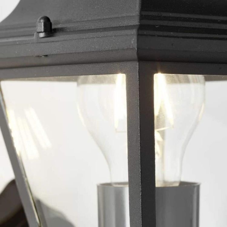 Brilliant Nissie 90991A06 buitenwandlamp zwart IP44 E27 31 cm
