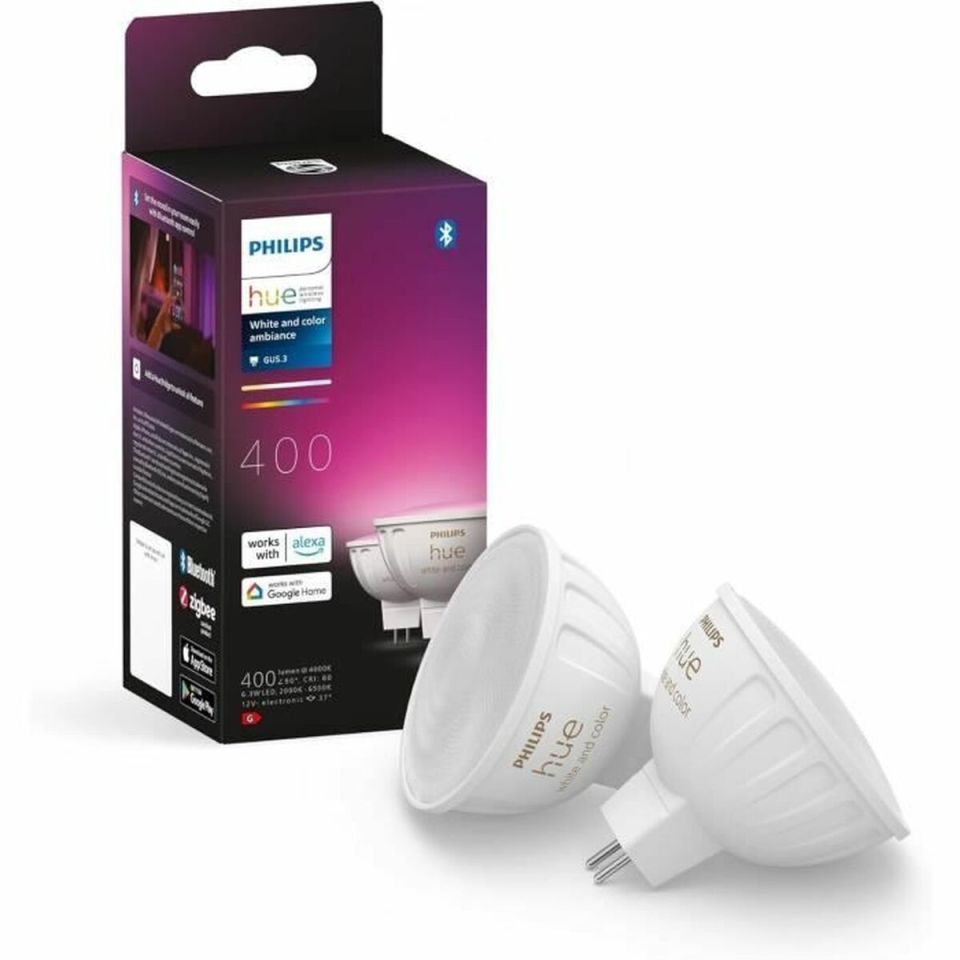 Philips Hue MR16 slimme spot GU5.3 12V 400lm 2-pack