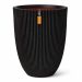 Capi Europe Vase Elegant Low Groove NL black Ø46 x H58 cm 66L
